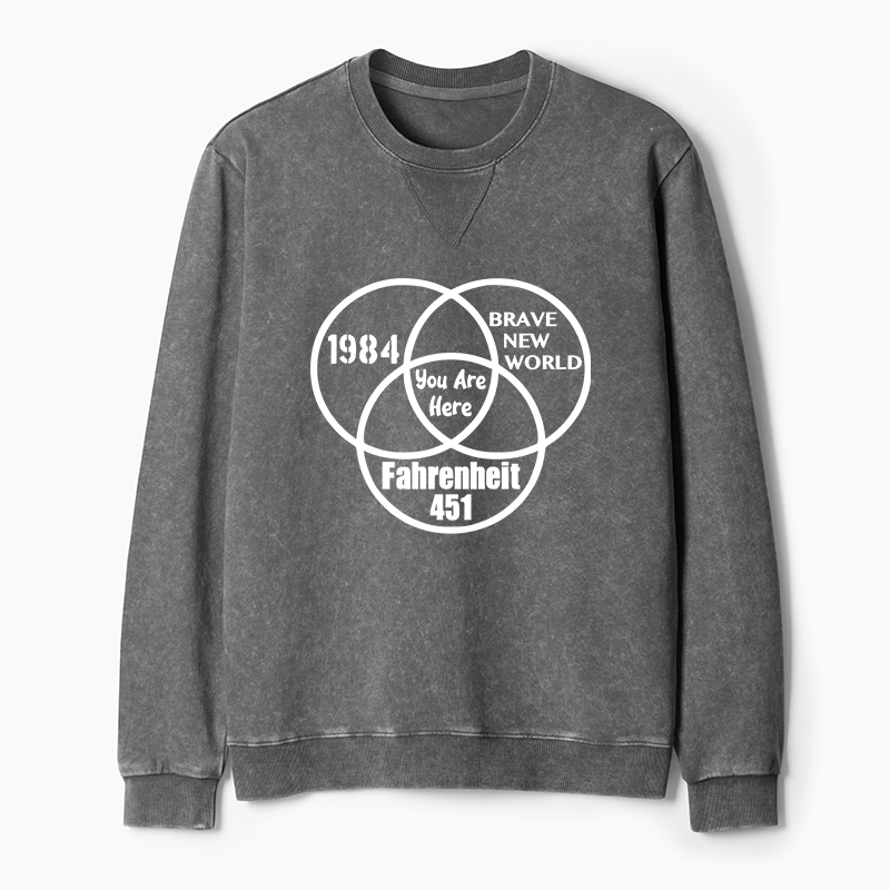 Tokyo-Tiger Multidimensional Thinking And Rebellion Washed Terry Sweatshirt