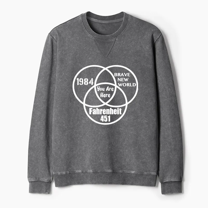 Tokyo-Tiger Multidimensional Thinking And Rebellion Washed Terry Sweatshirt