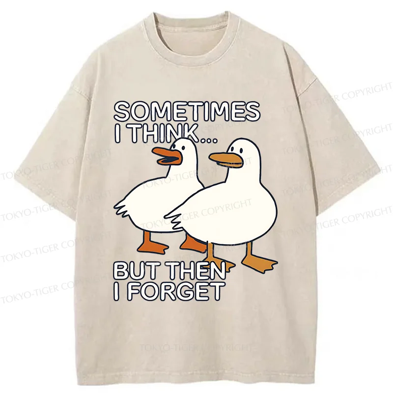 Tokyo-Tiger Funny Goose Washed T-Shirt