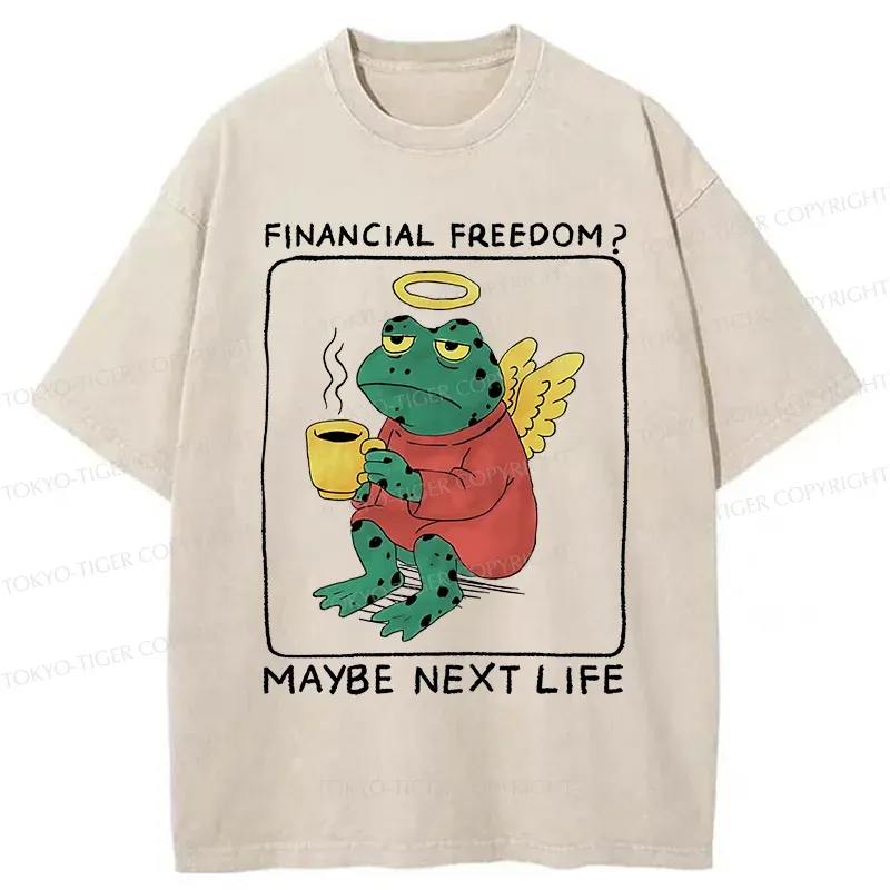 Tokyo-Tiger Frog Imagining The Future Washed T-Shirt