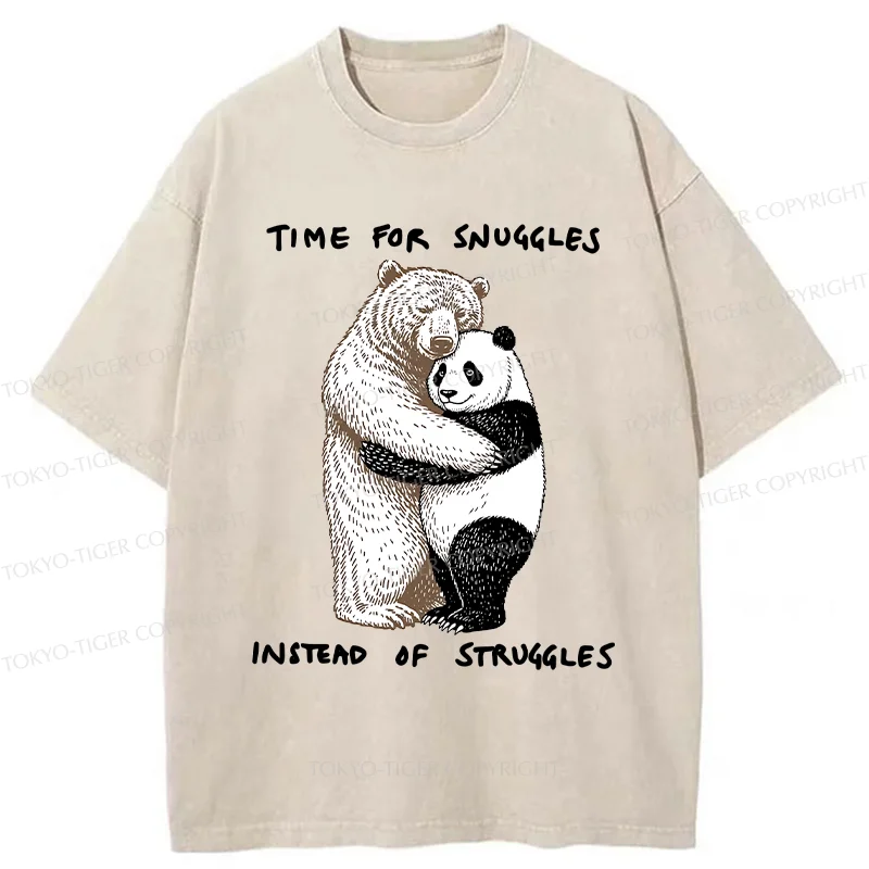 Tokyo-Tiger Hugging Bears Washed T-Shirt