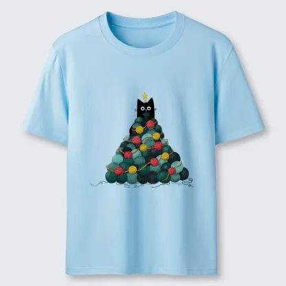 Tokyo-Tiger Yarn Christmas Tree Cat Classic T-Shirt