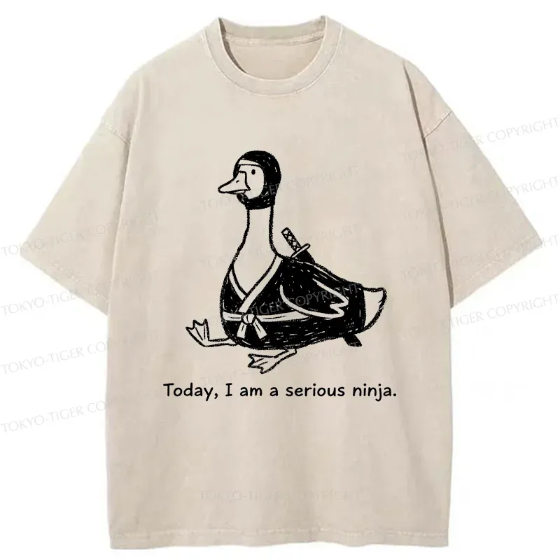 Tokyo-Tiger Ninja Goose Washed T-Shirt