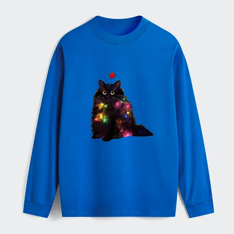 Tokyo-Tiger Christmas Lights Cat Classic Long Sleeve T-Shirt