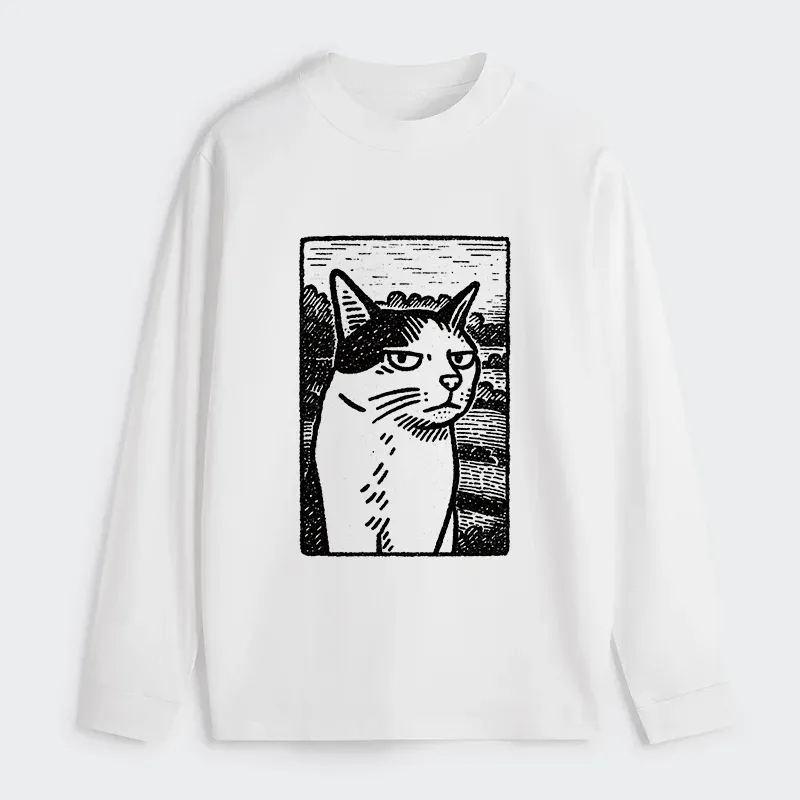 Tokyo-Tiger Cat's Hateful Eyes Classic Long Sleeve T-Shirt