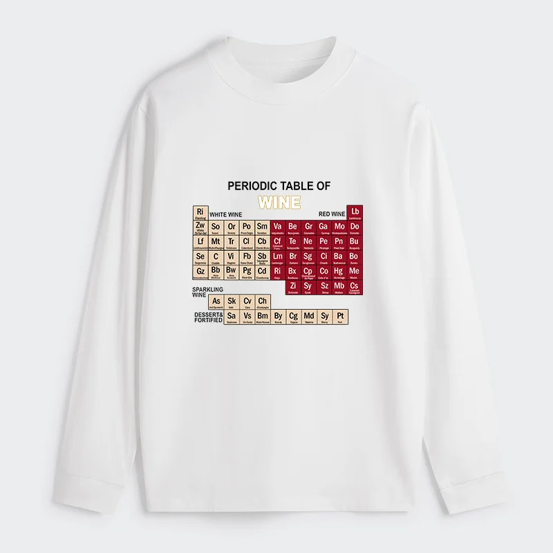 Tokyo-Tiger Table of Elements of Wine Classic Long Sleeve T-Shirt
