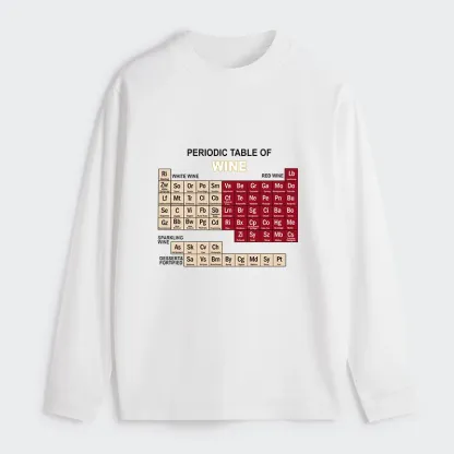 Tokyo-Tiger Table of Elements of Wine Classic Long Sleeve T-Shirt