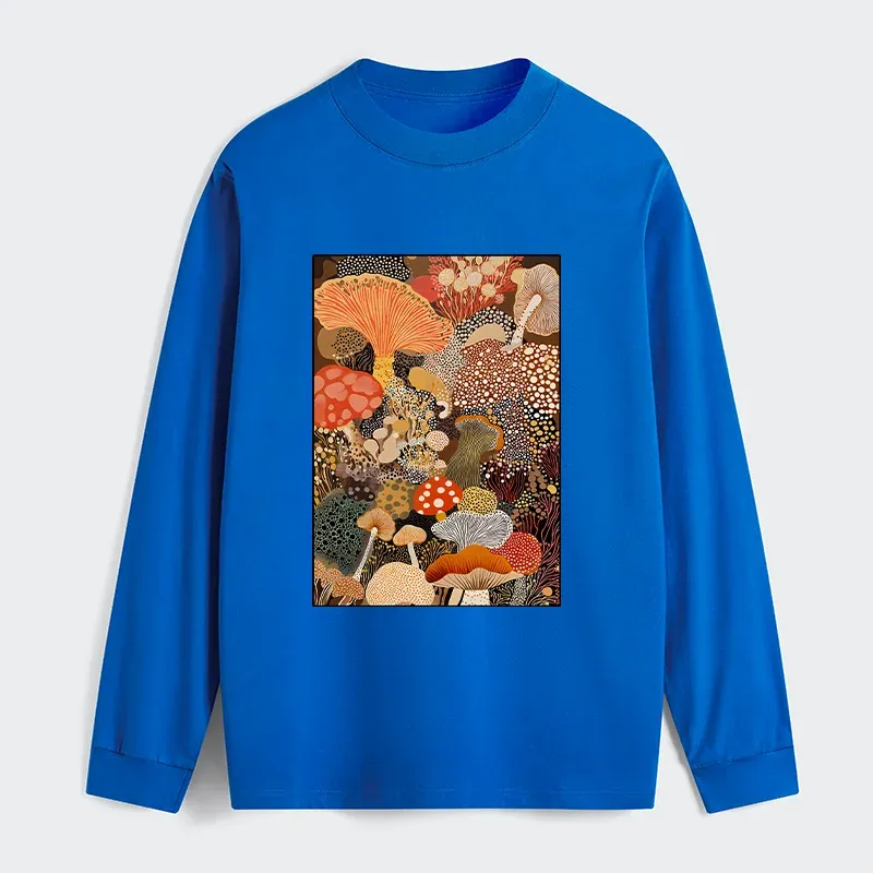 Tokyo-Tiger Psychedelic Mushroom Paintings Classic Long Sleeve T-Shirt