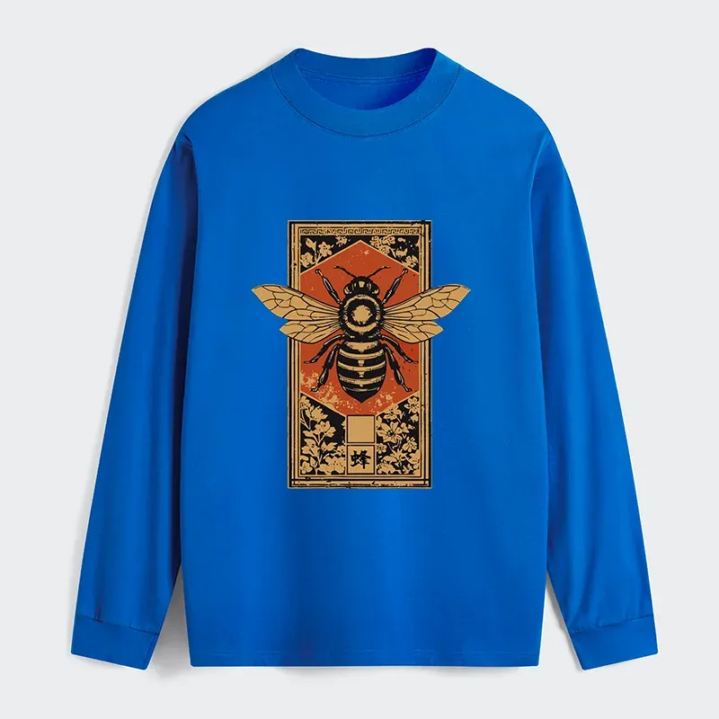 Tokyo-Tiger Japanese Bee Art Classic Long Sleeve T-Shirt