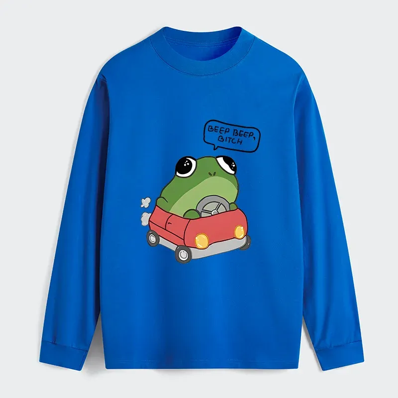 Tokyo-Tiger Frog Driving Classic Long Sleeve T-Shirt