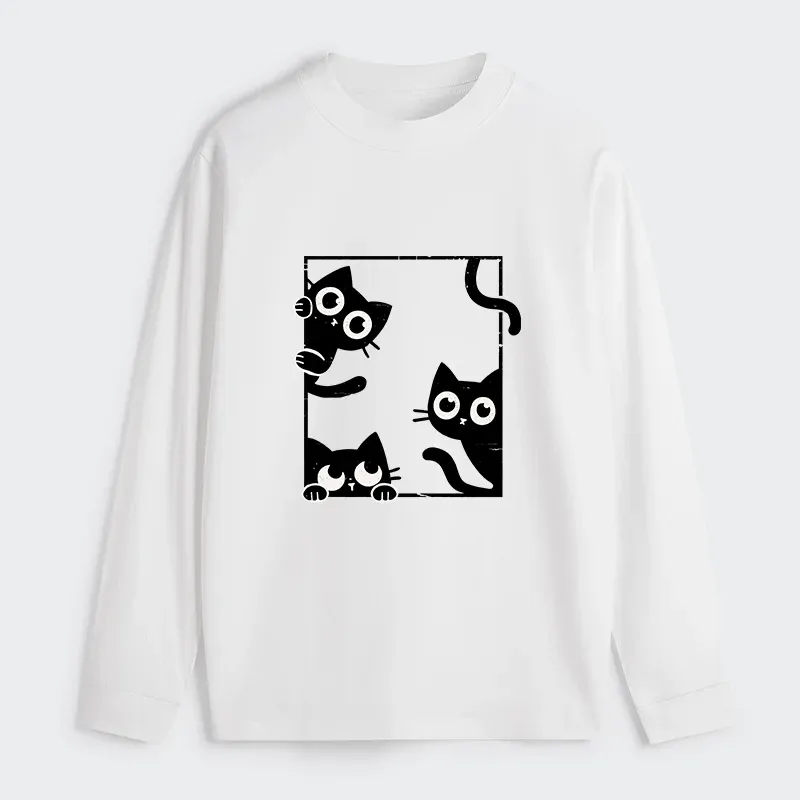 Tokyo-Tiger Looking At Your Cats Classic Long Sleeve T-Shirt