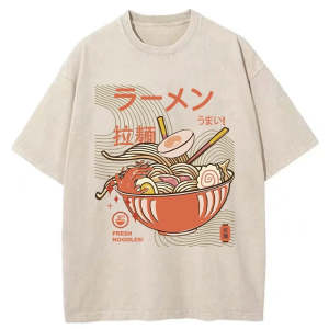 Image of Tokyo-Tiger Fresh Ramen Noodles Washed T-Shirt