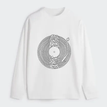 Tokyo-Tiger Record Player Japanese Classic Long Sleeve T-Shirt