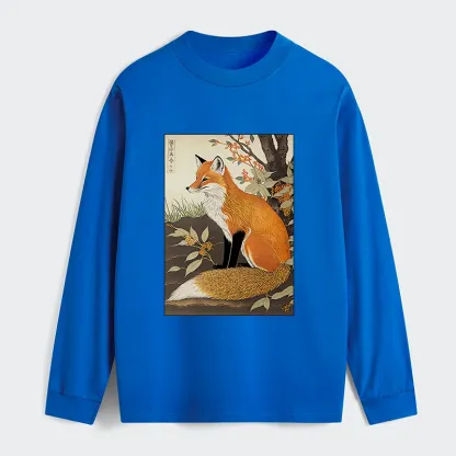 Tokyo-Tiger Ukiyo-e Fox Classic Long Sleeve T-Shirt