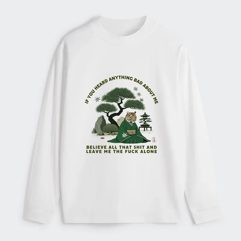 Tokyo-Tiger Funny Ukiyoe Tiger Samurai Zen Classic Long Sleeve T-Shirt