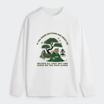 Tokyo-Tiger Funny Ukiyoe Tiger Samurai Zen Classic Long Sleeve T-Shirt