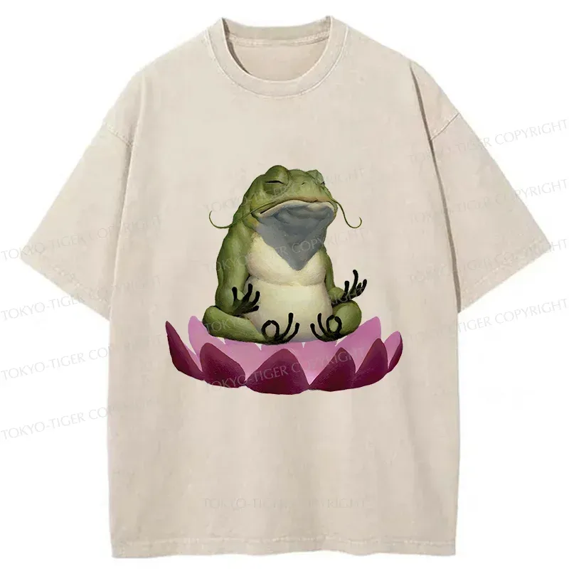 Tokyo-Tiger Zen Frog Washed T-Shirt