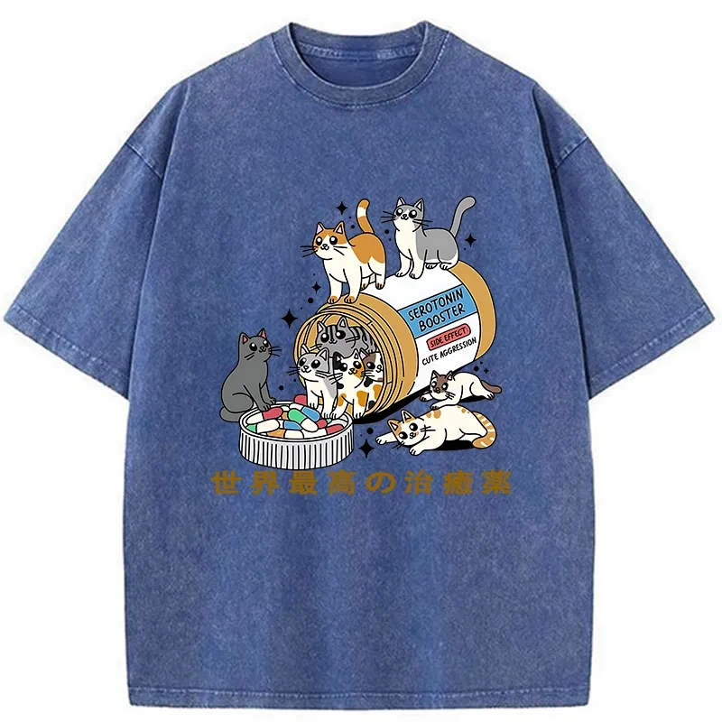 Tokyo-Tiger The Best Cure In The World Washed T-Shirt