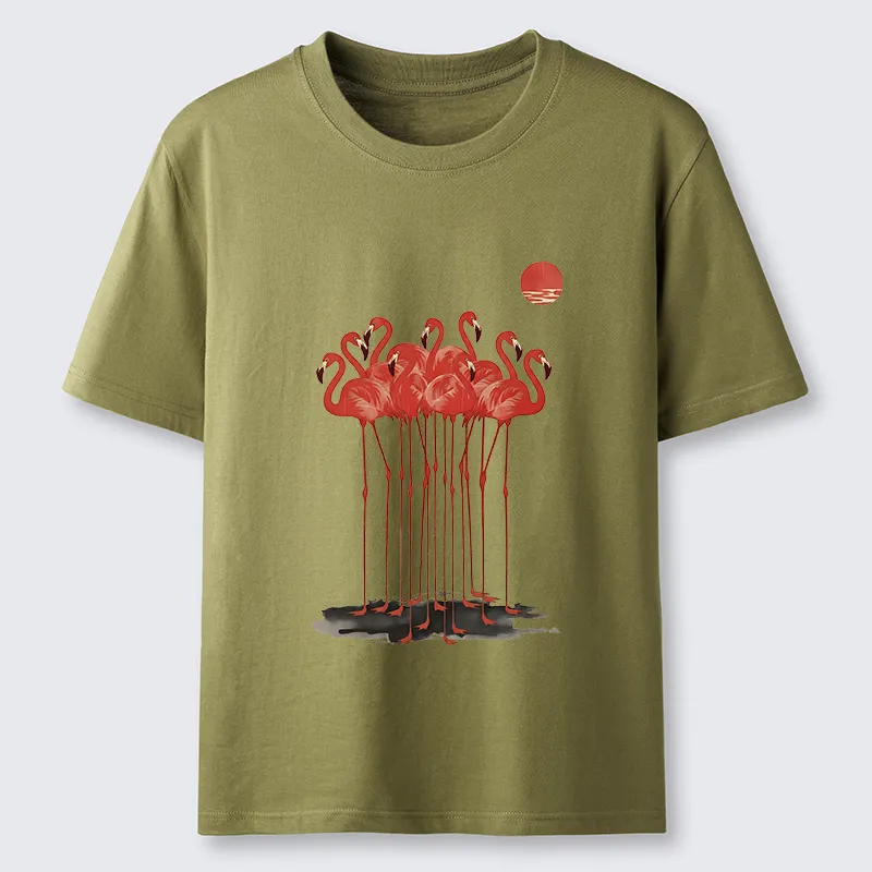 Tokyo-Tiger Flamingos at Dusk Classic T-Shirt