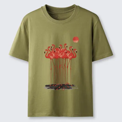 Tokyo-Tiger Flamingos at Dusk Classic T-Shirt