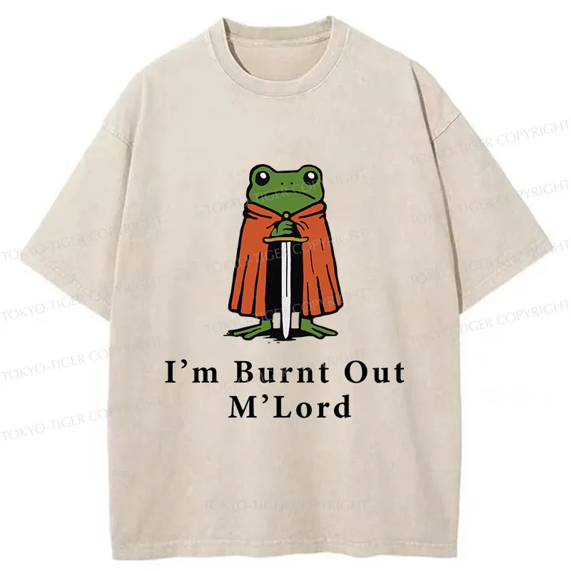Tokyo-Tiger I’m Burnt Out M’Lord Washed T-Shirt