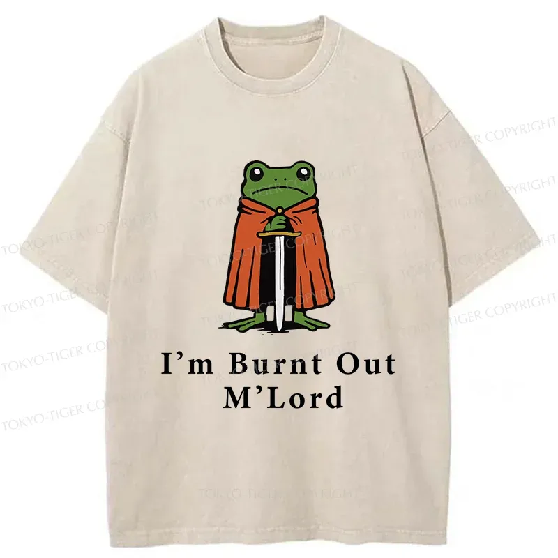 Tokyo-Tiger I’m Burnt Out M’Lord Washed T-Shirt