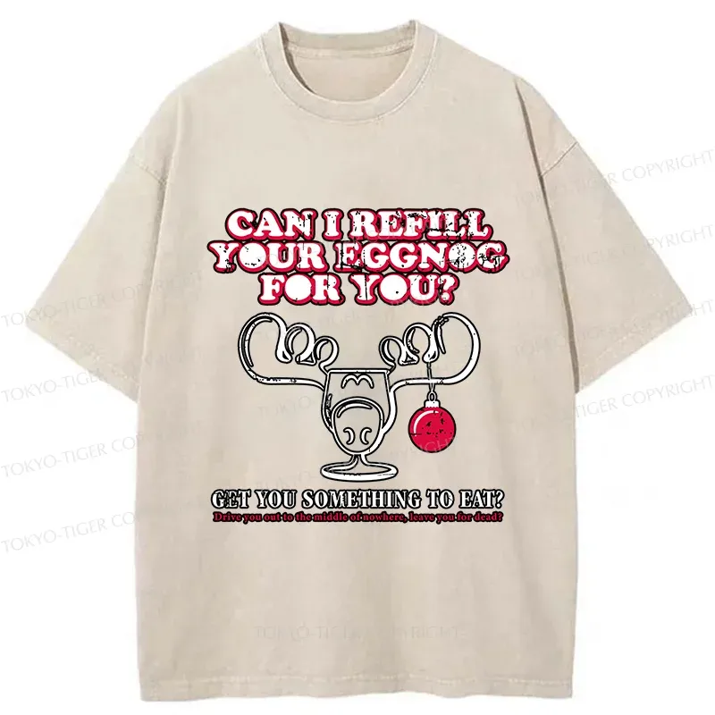 Tokyo-Tiger Funny Christmas Jokes Washed T-Shirt
