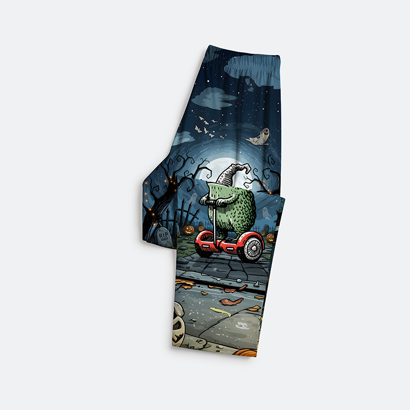 Tokyo-Tiger Frog Riding A Balance Scooter Family Pajama Sets