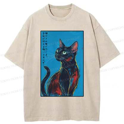 Tokyo-Tiger Silent Vibrations Washed T-Shirt