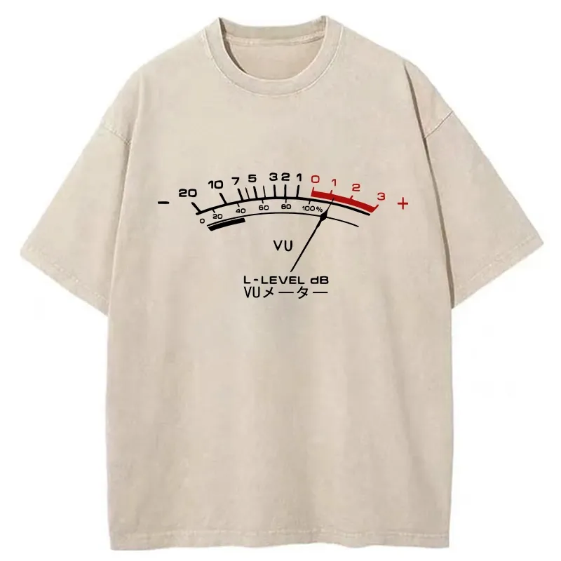 Tokyo-Tiger Volume Meter Washed T-Shirt