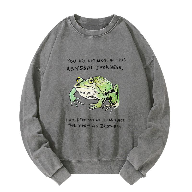 Tokyo-Tiger Support Your Frog Friends Washed Sweatshirt