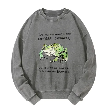 Tokyo-Tiger Support Your Frog Friends Washed Sweatshirt