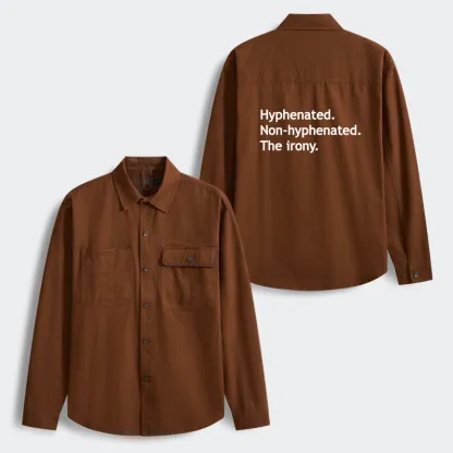Tokyo-Tiger Hyphenated Funny Men's Corduroy Work Jacket