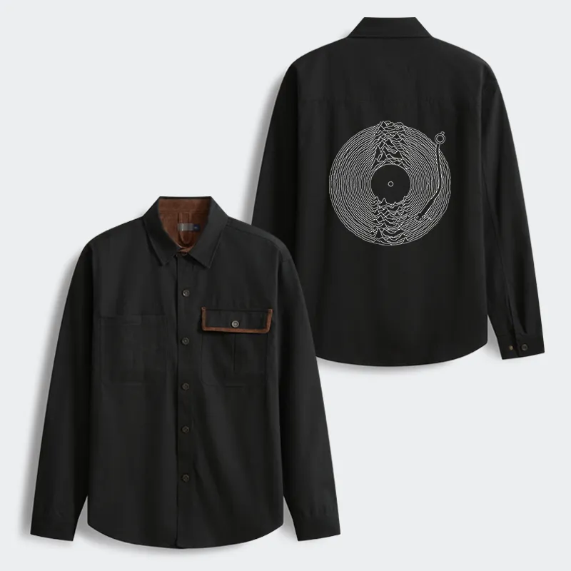 Tokyo-Tiger Record Player Japanese Men's Corduroy Work Jacket