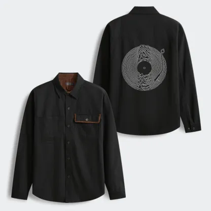 Tokyo-Tiger Record Player Japanese Men's Corduroy Work Jacket