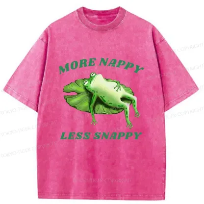 Tokyo-Tiger Sleeping Frog Washed T-Shirt