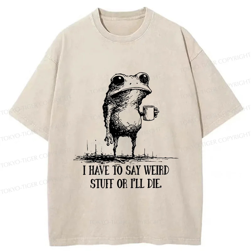 Tokyo-Tiger The Frog Is About To Die Washed T-Shirt