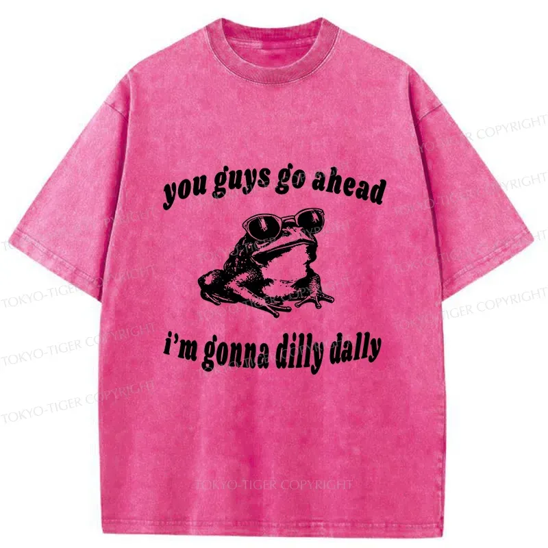 Tokyo-Tiger Dilly Dally Frog Washed T-Shirt