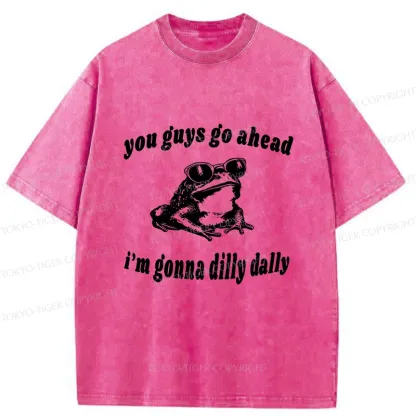 Tokyo-Tiger Dilly Dally Frog Washed T-Shirt