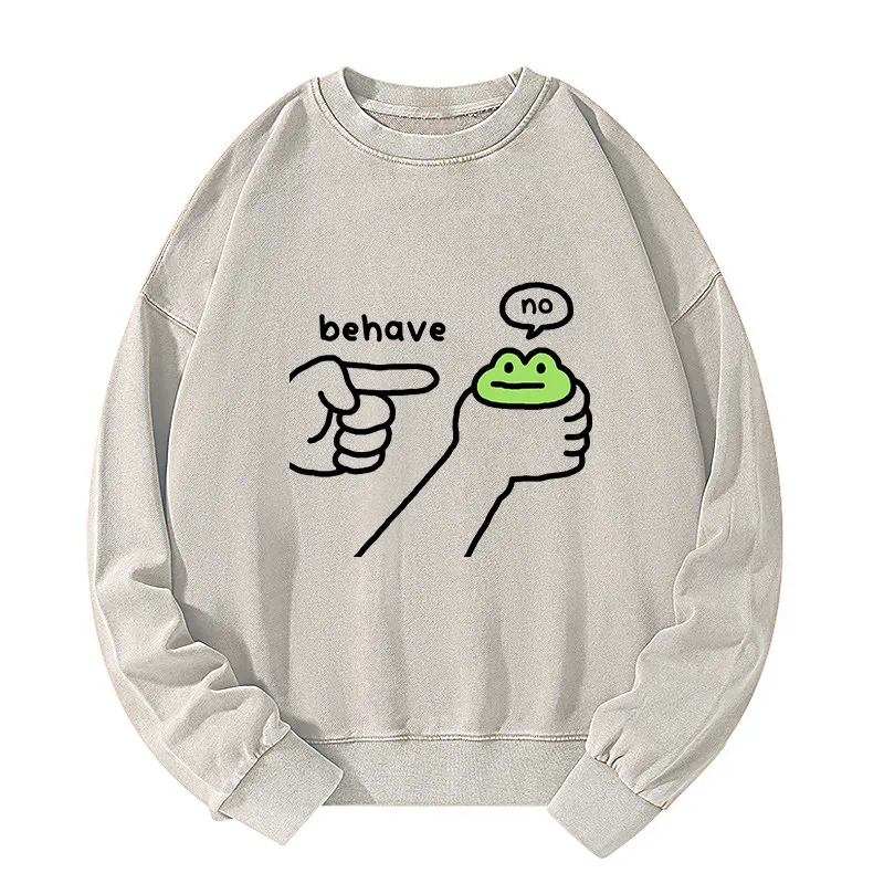 Tokyo-Tiger Dishonest Frog Washed Sweatshirt