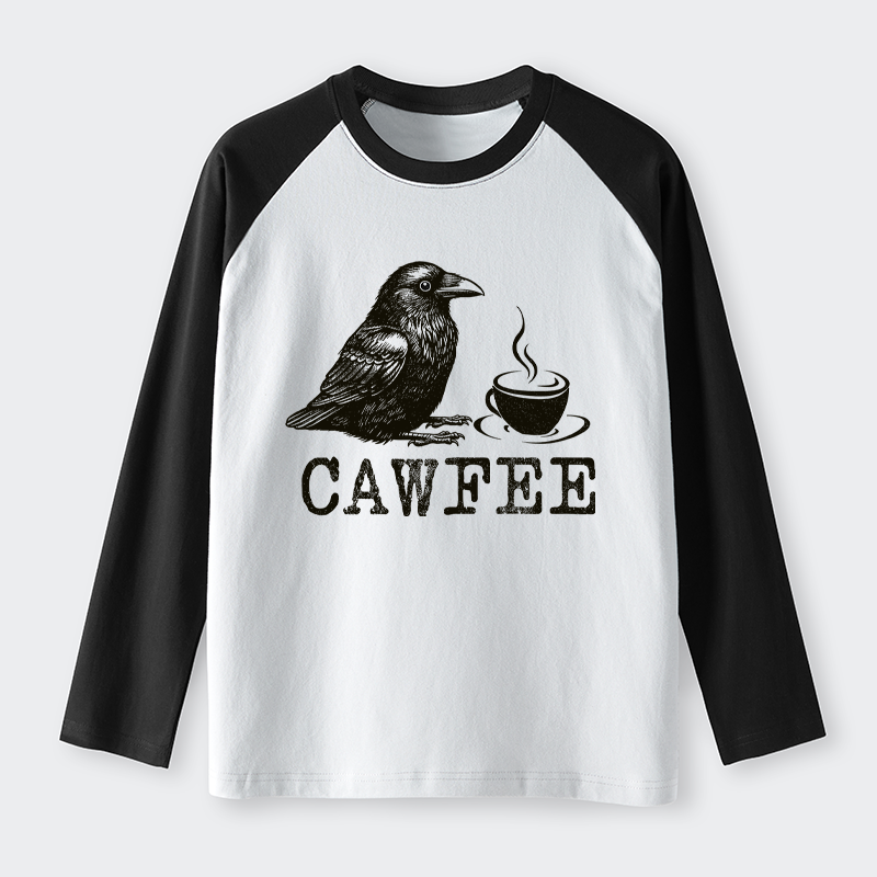 Tokyo-Tiger Cawfee Funny Japan Meme Raglan Long Sleeve T-shirt