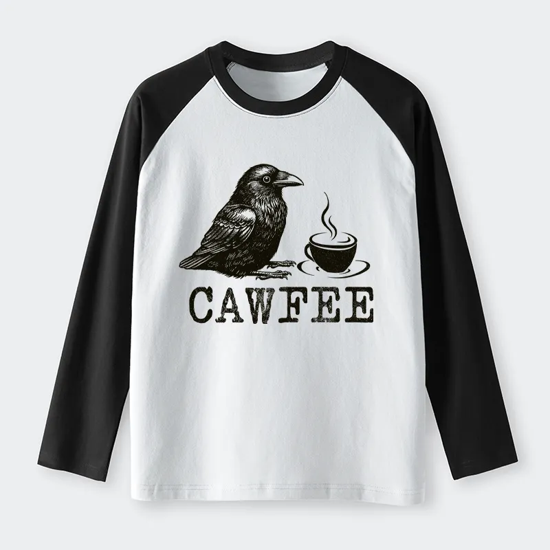 Tokyo-Tiger Cawfee Funny Japan Meme Raglan Long Sleeve T-shirt