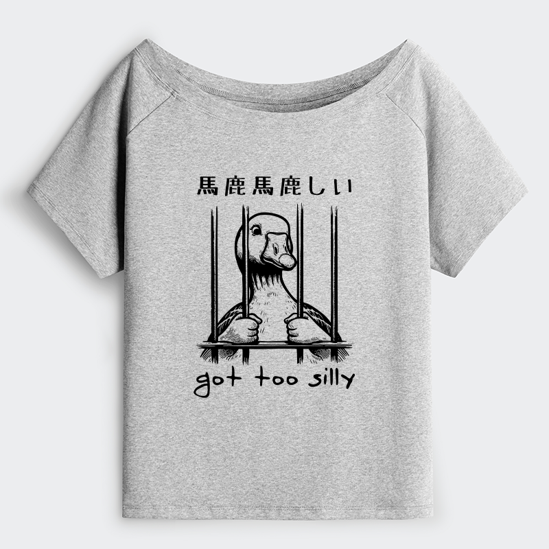 Tokyo-Tiger Got Too Silly Off Shoulder T-Shirt