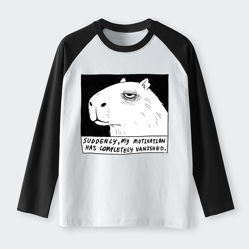 Tokyo-Tiger Power Has Completely Disappeared Raglan Long Sleeve T-shirt