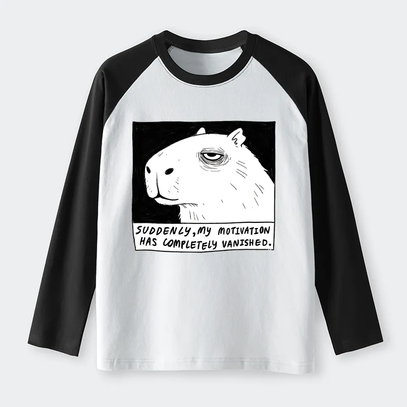 Tokyo-Tiger Power Has Completely Disappeared Raglan Long Sleeve T-shirt