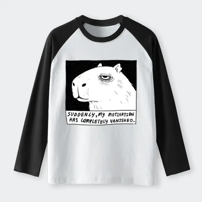 Tokyo-Tiger Power Has Completely Disappeared Raglan Long Sleeve T-shirt