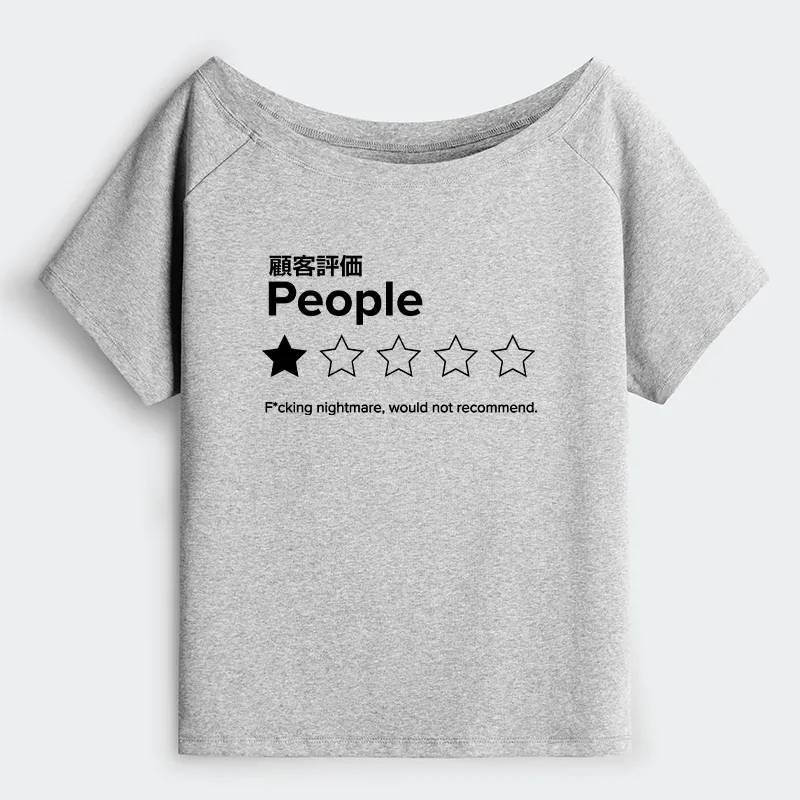 Tokyo-Tiger Evaluation People Off Shoulder T-Shirt