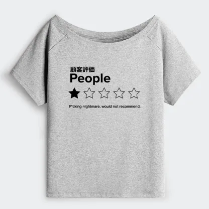 Tokyo-Tiger Evaluation People Off Shoulder T-Shirt