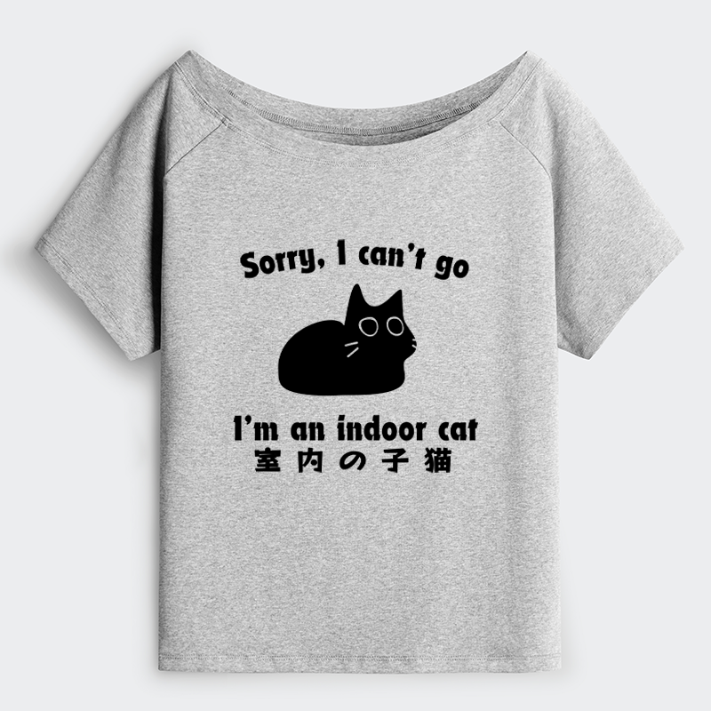 Tokyo-Tiger Indoor Kitten Off Shoulder T-Shirt