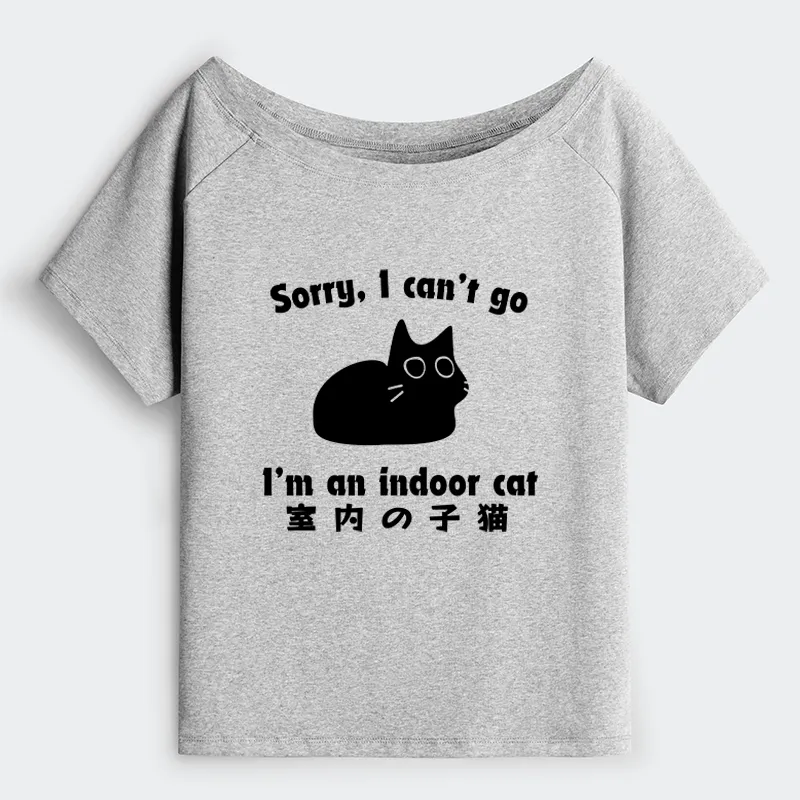 Tokyo-Tiger Indoor Kitten Off Shoulder T-Shirt